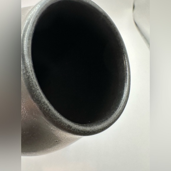 SOLD Jonathan Adler 1990's Pot Au Porter Vase Double-Bulbous - Black - 10” - Picture 4 of 6